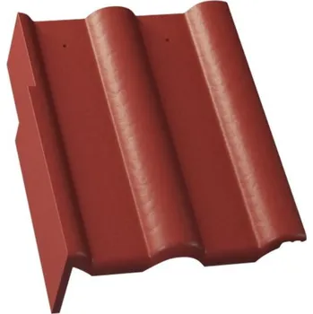 Střecha Taška KM BETA Beta krajní L SPÚ Briliant – višňová