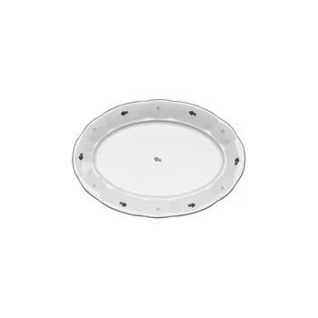 Benedikt Q0073 podnos oválný 32cm, dekor modré házenky