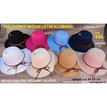 Klobouk NÁDHERNÝ MÓDNÍ LETNÍ KLOBOUK - 3