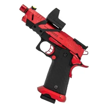 Airsoft Vorsk CS Hi-Capa Vengeance Compact + BDS - Černá/Červená