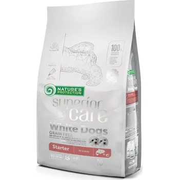 Krmivo pro psa Nature's Protection Nature's Protection Superior Care Dog Dry White Dogs Starter Grain Free Salmon 10 kg
