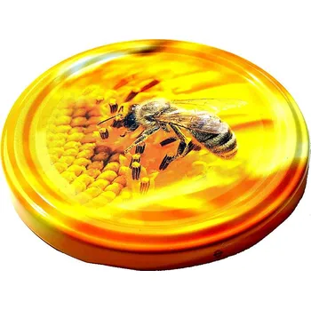 Víčko na zavařovací sklenici ASO Víčko včela na květu Twist 82 Balení: 100ks