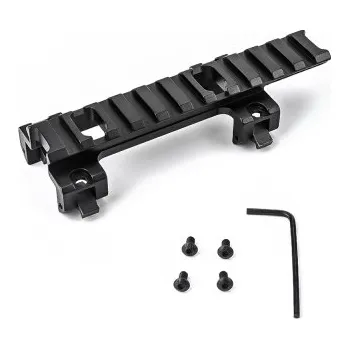Airsoft RIS lišta pro MP5, dlouhá - Černá