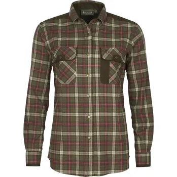 Pánská košile Pinewood Dámská lovecká košile Prestwick Exclusive Velikost: XS H.Olive/Plum