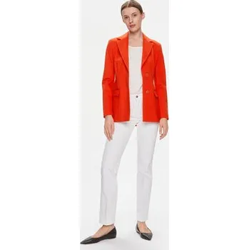 Pánské sako Tommy Hilfiger Sako Slim Knit Sb Blazer WW0WW40341 Červená Slim Fit 44