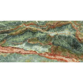 Dlažba Onyx Emerald kry - dlažba rektifikovaná 90x180 zelená lesklá CSASOEMK18