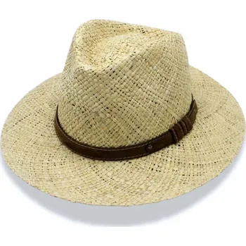 Klobouk KRUMLOVANKA Letní klobouk Fedora z trávy 100% Paglia - slamák P-2521083 Vyberte velikost: 55