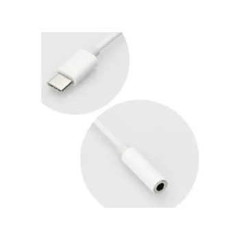 Adaptér USB C na Jack 3,5mm (female), barva bílá