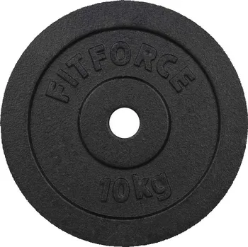 Nakládací kotouč Fitforce PLB 10 KG x 30 MM OS Černá