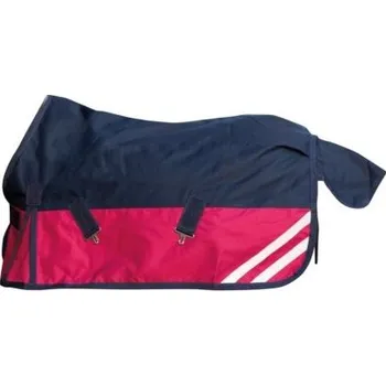 Sport Výběhová nepromokavá deka HKM Mini, tmavě modrá/fuchsiová, 65 cm