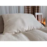 Mušelínové povlečení režná bio bavlna - 140x200 + 50x70 cm