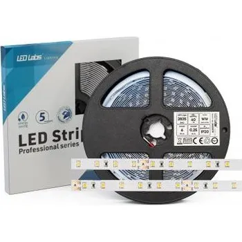 LED osvětlení LEDLabs LED pásek 6W/m PRO 3Y 24V 60 LED/m 2835 SMD studená bílá, 6W, IP65HS, 300 LED diod