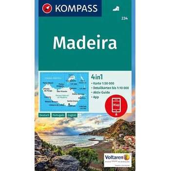 Madeira, turistická mapa (Kompass č.234) - turistická mapa