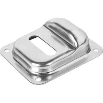 Spodní zarážka pro šroubovací křídlové brány, s otvorem pro západku