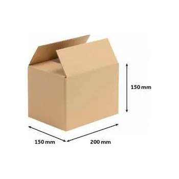 Archivační box Klopová krabice - 3vrstvá, 200 x 150 x 150 mm, 1 ks