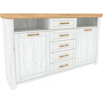 Komoda Komoda SUDBURY E, dub craft zlatý/dub craft bílý