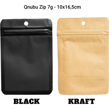 Sáček na potraviny Qnubu Zip Sáček 7g, 10x16,5cm (balení 50 ks) Barva: Černá