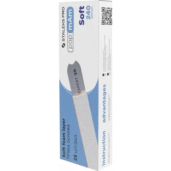 Staleks Soft jednorázové pilníky rovné 240 (25 ks) DFCE-20-240/25w