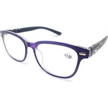 Brýle na čtení Dioptrické brýle Y18186 / +3,00 s pérováním fialové