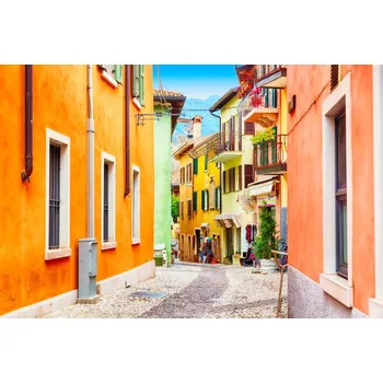 Plakát Plakát, Obraz - Small town narrow street view with, nantonov