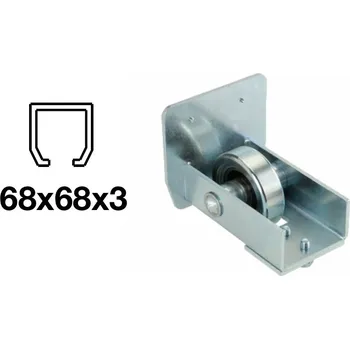 Spodní nájezd - pozinkovaný, 68x68