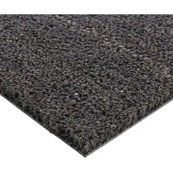Rohožka Šedá kokosová čistící vstupní rohož FLOMA Rucco - 40 x 60 x 1,7 cm