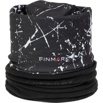 Šátek Multifunkční šátek s fleecem Finmark FSW-222 OS Černá, Bílá