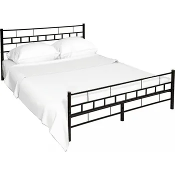 Postel Kovová postel TAJGI, 180x200, černá