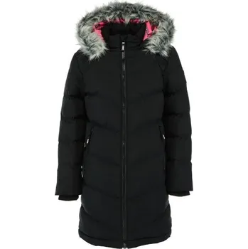 Dívčí kabát Dívčí zimní kabát Lewro ZAZA 152/158 Černá, Šedá, Růžová