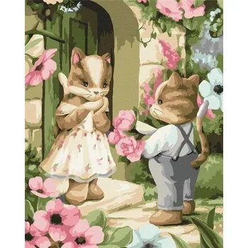 Set školních potřeb Malowanie po numerach - Bukiet dla kochanej40x50cm