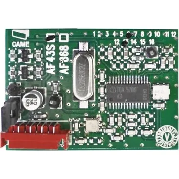 Pohon brány CAME Interní rádiový přijímač AF43S s pevným kódem 433,92Mhz