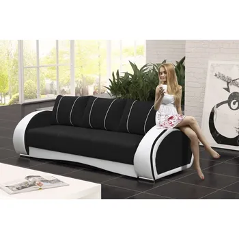 Pohovka Falco Rozkládací pohovka Cherry s úložným prostorem, černá