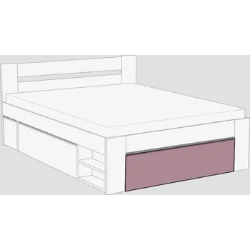 Postel Čelo k posteli REA KIRA 140x200, čílko 2, PLUM
