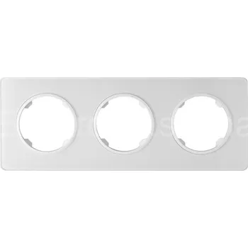 Rám na obraz OVA1003GW 3 rámeček sklo bílá OVAL DPM