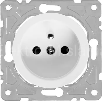 Elektrická zásuvka SEU1011W zás. bílá kulatá SOUL DPM