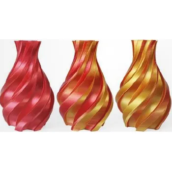 Filament HELLO3D PLA SILK Bicolor Zlatá & Červená (Gold & Red) Hmotnost: 0,5 kg