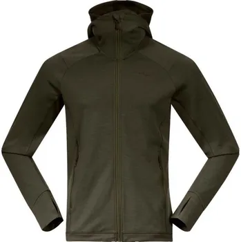 Pánská mikina Pánská merino mikina Bergans ULSTEIN WOOL L Khaki