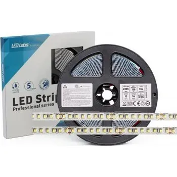 LED páska LEDLabs LED pásek 12W/m 130lm/W PRO 3Y 24V 128 LED/m 2835 SMD studená bílá