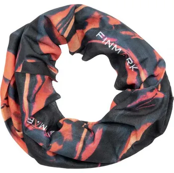 Šátek Multifunkční šátek Finmark FS-123 OS Černá, Oranžová, Bílá