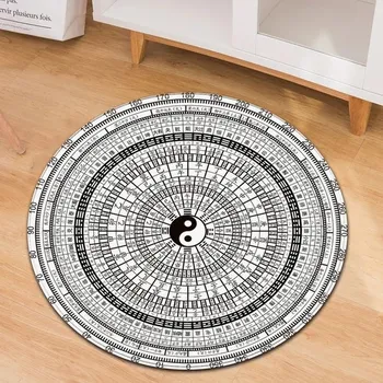 Koberec Koberec s květem života - meditační podložka kruh - 12,80 cm x 80 cm