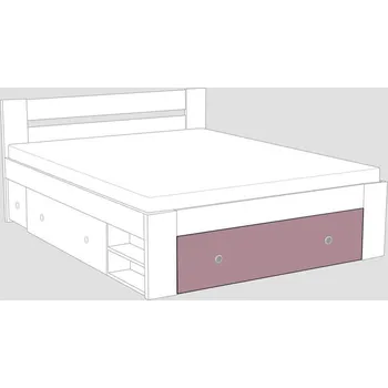 Postel Čelo k posteli REA LARISA UP 160x200, čílko 2, PLUM