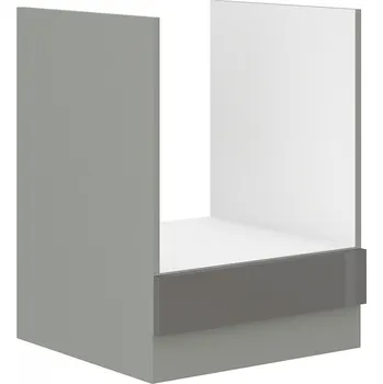 Kuchyňská skříňka Falco Kuchyňská skříňka Garid na vestavný sporák 60 D GAZ BB šedý lesk/šedá