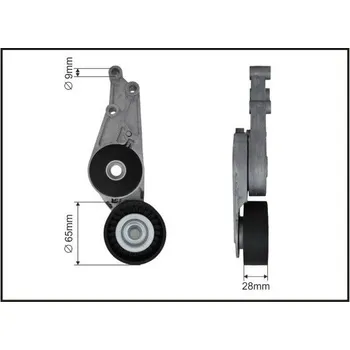 Napínací rameno, žebrovaný klínový řemen CAFFARO 112000SP