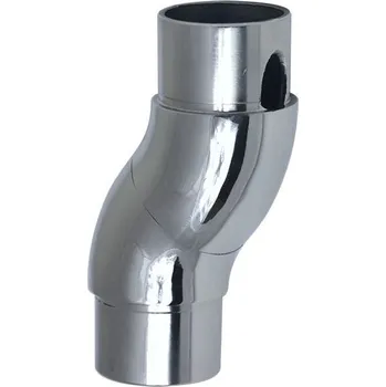 Vodovodní potrubí Spojka z nerezové oceli, nastavitelná až o 360°, pro spojení dvou trubek ⌀42,4x2mm, AISI304, leštěná