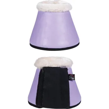 Koňské kamaše Zvony HKM Comfort Premium - s beránkem, levandulová, Shetty