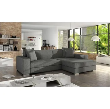 Sedací souprava Falco Rohová sedací souprava Mexicana, rozkládací s úložným prostorem, pravá, tmavě šedá/Inari 94