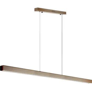 Interlook SX41-120CM-48W-BR | Moderní obdélníkové závěsné svítidlo | dálkové ovládání | LED | Hnědý