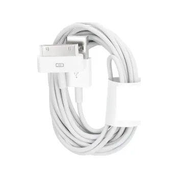 Náhradní díl pro mobilní telefon Datový kabel iPhone 3G, 3GS, 4, 4S barva bílá - 3 metry