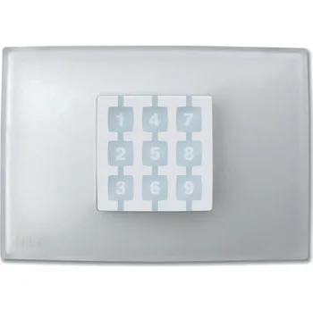 Pohon brány NICE NiceWay Opel-R - obal na tlačítka NiceWay ve tvaru obdélníku Hliník (NICE-WRA)