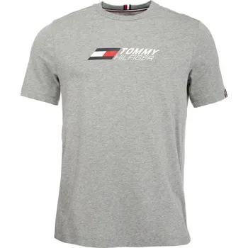 Pánské tričko Pánské tričko Tommy Hilfiger ESSENTIALS BIG LOGO S/S TEE S Šedá